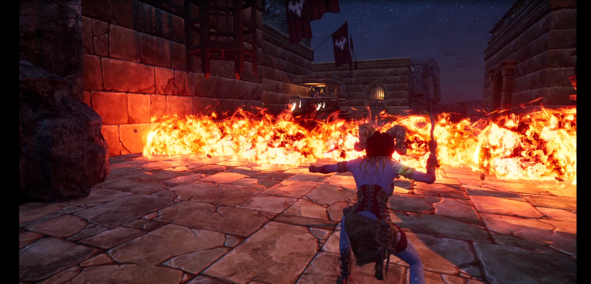 Fire wall effect