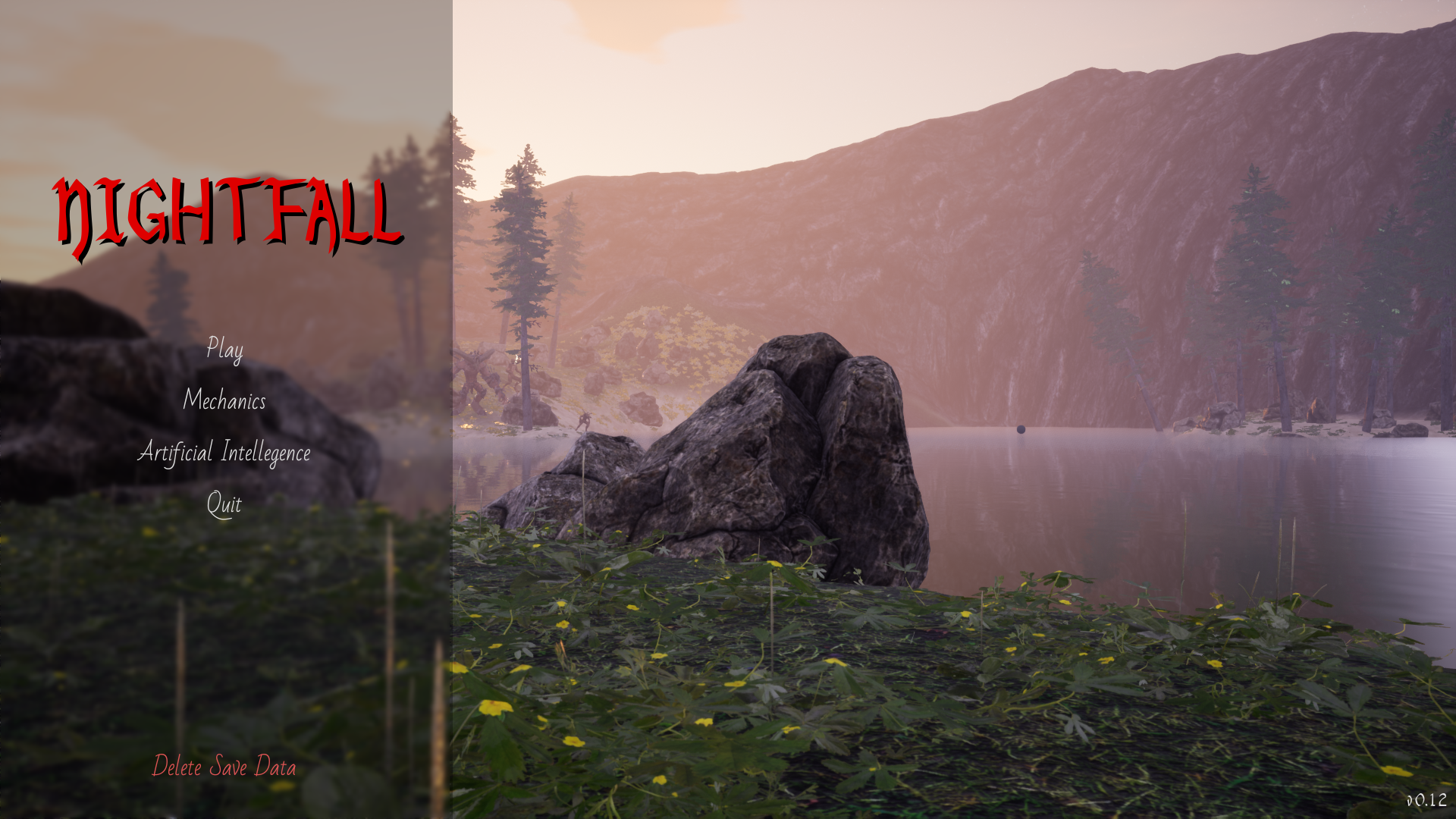 Nightfall title screen