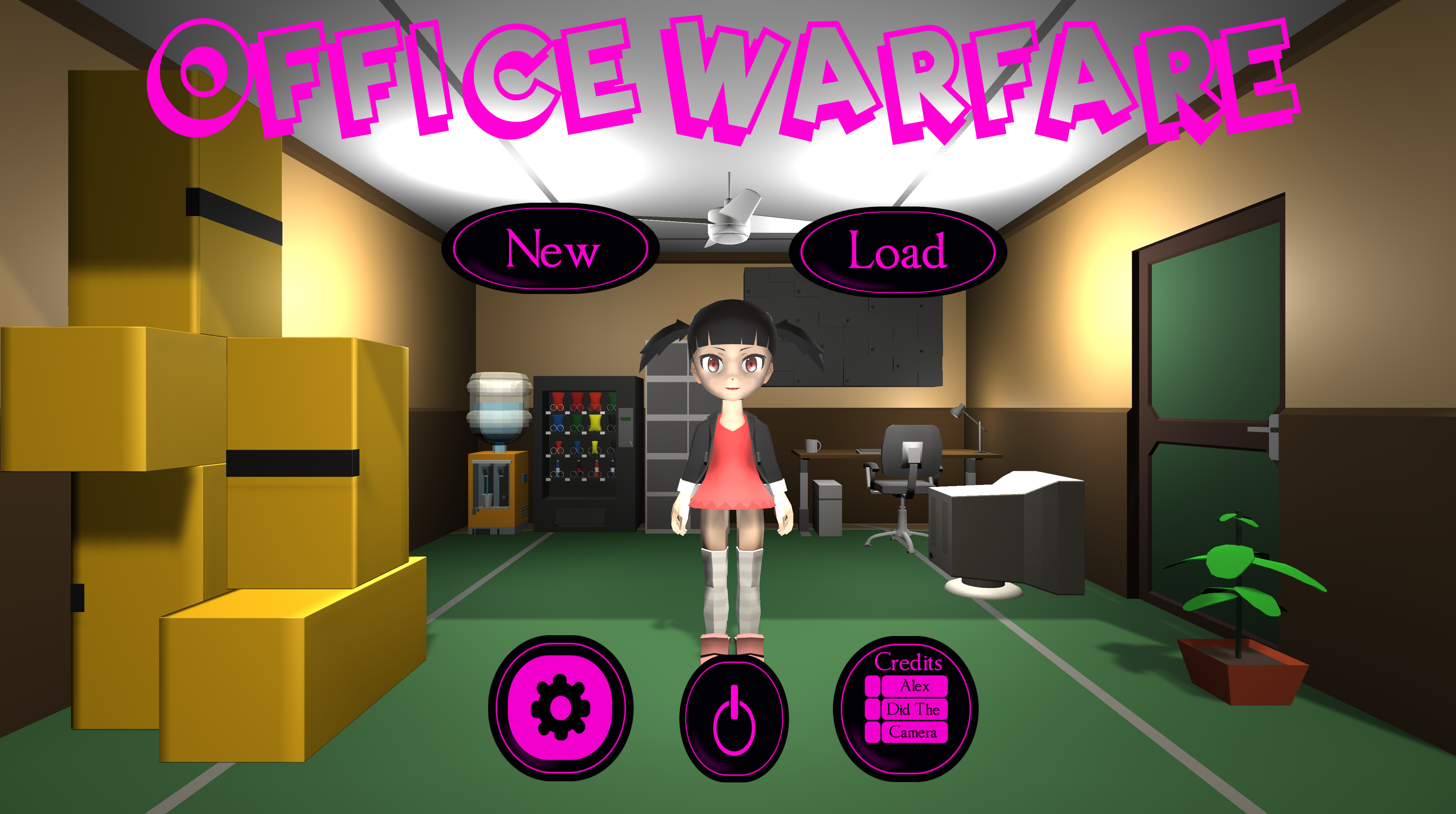 Office Warfare title screen